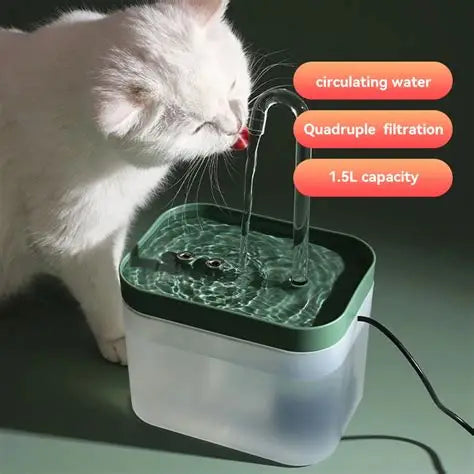 SavvyPet™ Water Fountain – Clean Flowing Water for Cats & Small Dogs